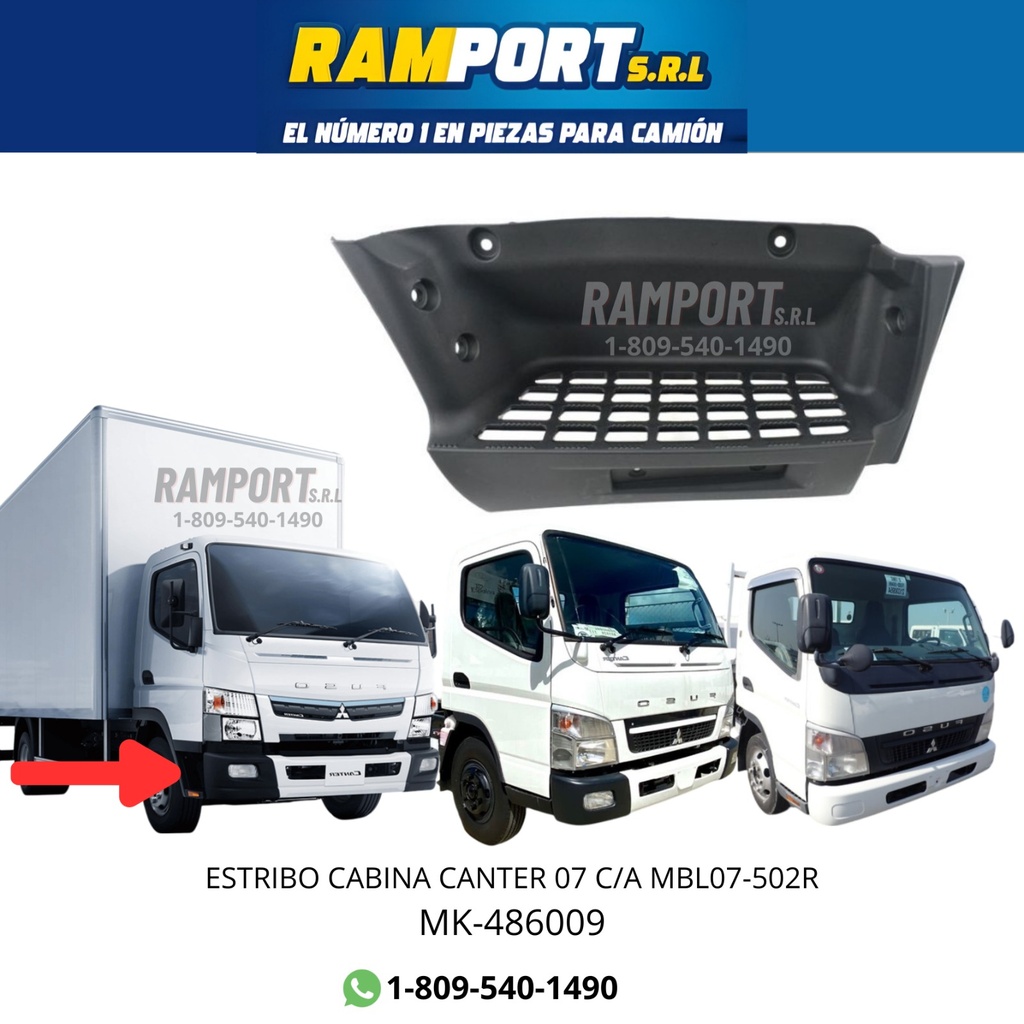ESCALÓN CABINA MITSUBISHI CANTER 07 C/A RH