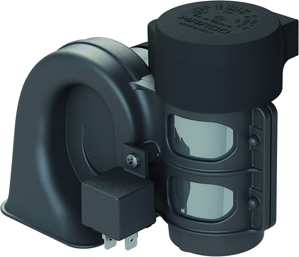 BOCINA COMPRESOR 24V NEGRA