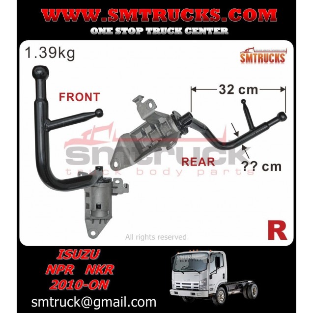 BRAZO LATERAL ISUZU NPR 08/16 RH 32CM 