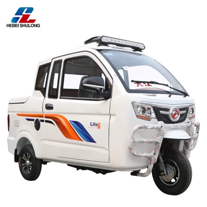 TRICICLO 200 cc refrigerado por agua Neumáticos 450-10 Tapa trasera Manillar