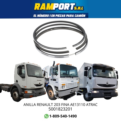[AT5001823201] ANILLA RENAULT 203 FINA AE13110 ATRAC *