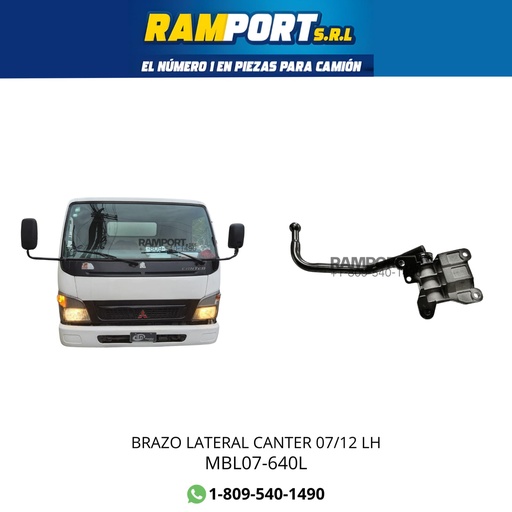 [MBL07-640R] BRAZO LATERAL CANTER 07/12 RH