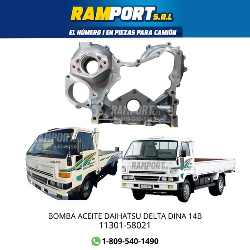[11301-58021] BOMBA ACEITE DAIHATSU DELTA DINA 14B -4