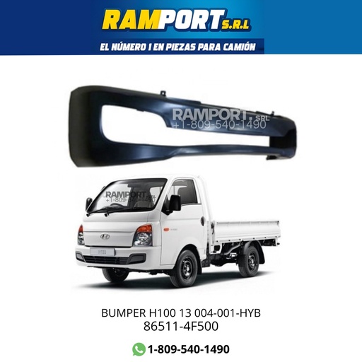 [86511-4F500] BUMPER HYUNDAI H10013 004-001-HYB