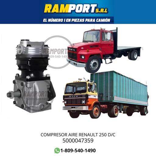 [5000047359] COMPRESOR AIRE RENAULT 250 D/C *