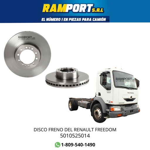 [5010525014] DISCO FRENO DEL RENAULT FREEDOM 14P *
