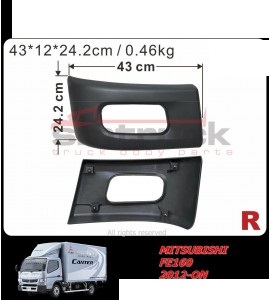 [MBL-12-221L BLACK] ESQUINA PARACHOQUES FUSO 12/ C/E LH