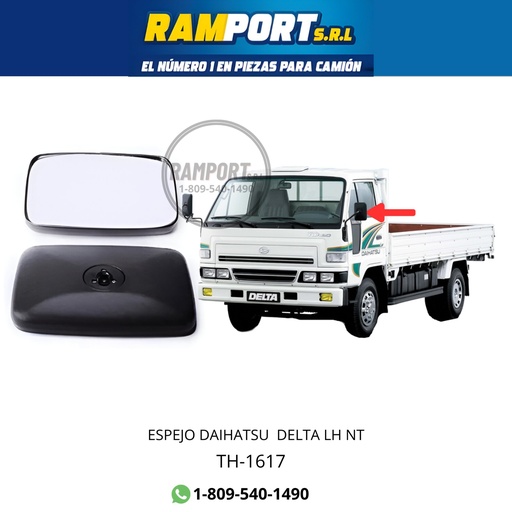 [NTTH-1617] ESPEJO DAIHATSU DELTA LH 