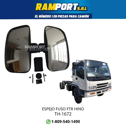 [TH-1672      ] ESPEJO MITSUBISHI FUSO ISUZU FTR HINO