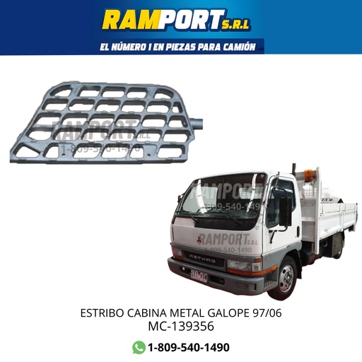 [MC-139356] ESCALÓN CABINA MITSUBISHI CANTER  97/06 H
