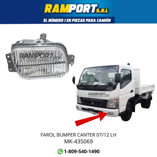 [MK-435069] FOG LAMP CANTER 07/12 LH