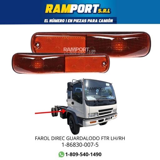 [1-86830-007-5] FAROL DIREC GUARDALODO FTR LH RH