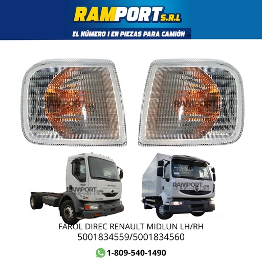 [5001834559] FAROL DIREC RENAULT MIDLUN RH *