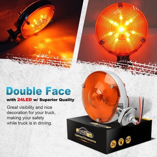[RAM12] FAROL DOBLE CARA LED 12/24V
