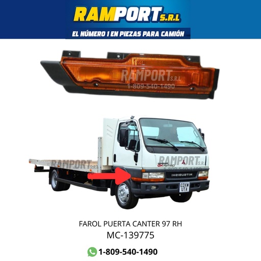 [MC-139775] FAROL LATERAL MITSUBISHI CANTER 97/06 RH