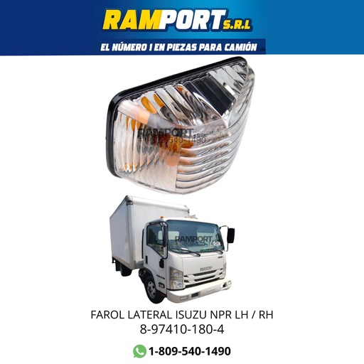 [8-97410-180-4] FAROL LATERAL ISUZU NPR LH / RH