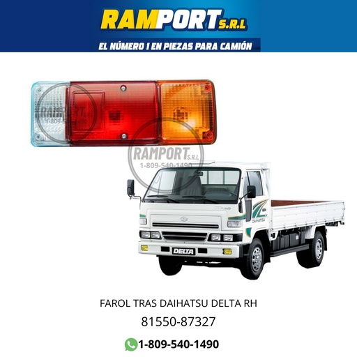 [81550-87327] FAROL TRAS DAIHATSU DELTA RH -4