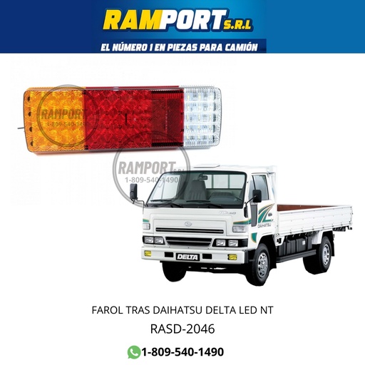 [RASD-2046] FAROL TRAS DELTA LED NT