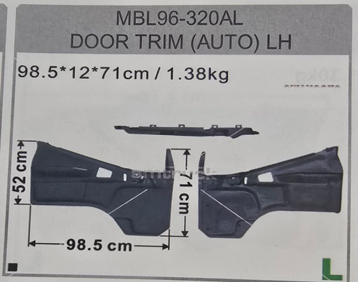 [006-006-MBL-L] FORRO P/P CANTER 97/06 MBL96-320AL ELETRIC