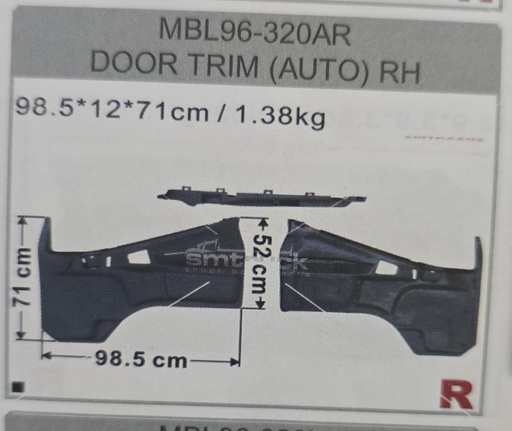 [006-006-MBL-R] FORRO P/P CANTER 97/06 MBL96-320AR ELETRIC