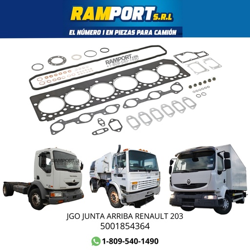 [5001854364] JGO JUNTA ARRIBA RENAULT 203 + BW920
