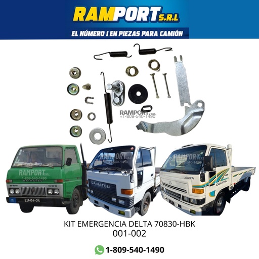 [001-002] KIT FRENO DE MANO DELTA 70830-HBK