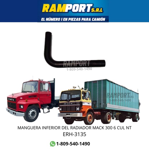 [ERH-3135 NT] MANGUERA/R ABAJO RENAULT 300 6 CUL  *5