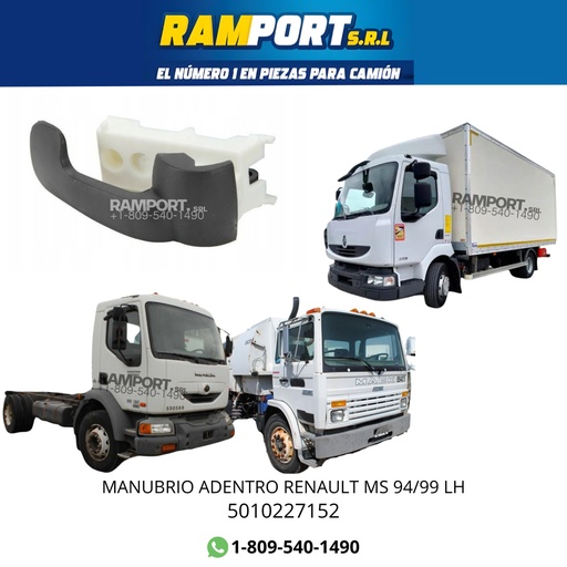 [5010227152] MANUBRIO ADENTRO RENAULT MS 94/99 LH *