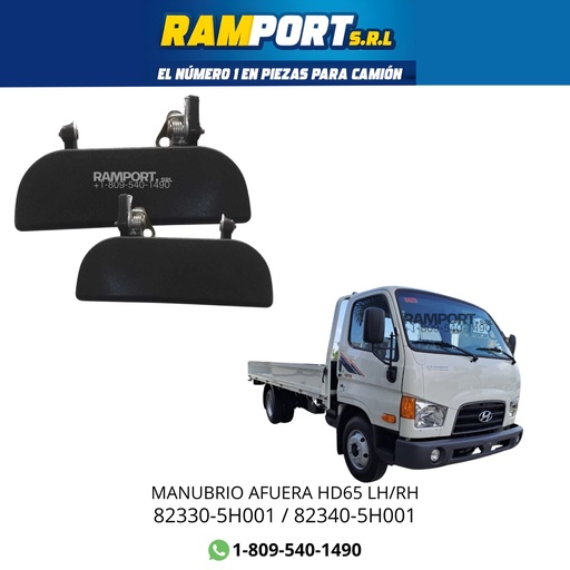 [82340-5H001] MANUBRIO AFUERA HYUNDAI HD65 RH