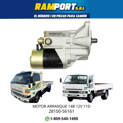 [28100-56161] MOTOR ARRANQUE 14B 12V 11D -4