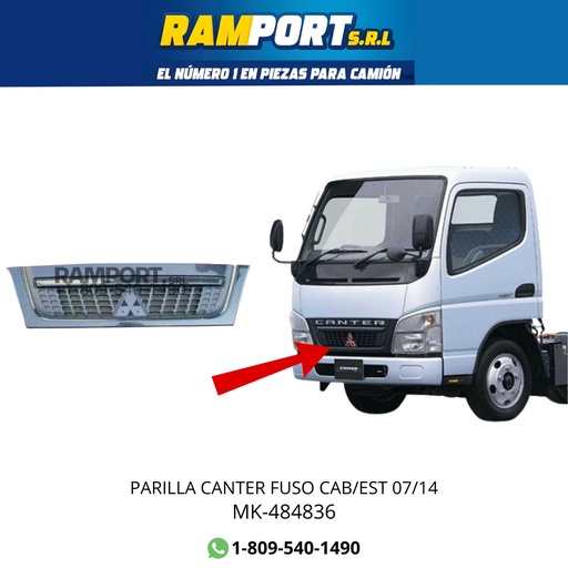 [MK-484836] PARILLA CANTER FUSO CAB/EST 07/14