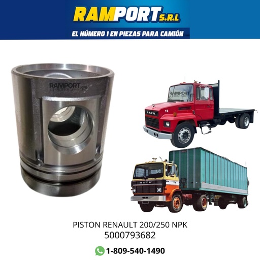 [5000793682] PISTON RENAULT 200/250 NPK *