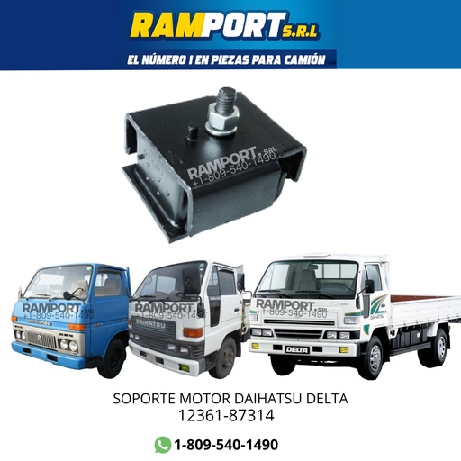 [12361-87314] SOPORTE MOTOR DAIHATSU DELTA -4