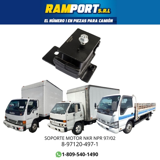 [8-97120-497-1] SOPORTE MOTOR ISUZU NPR NKR 97/02