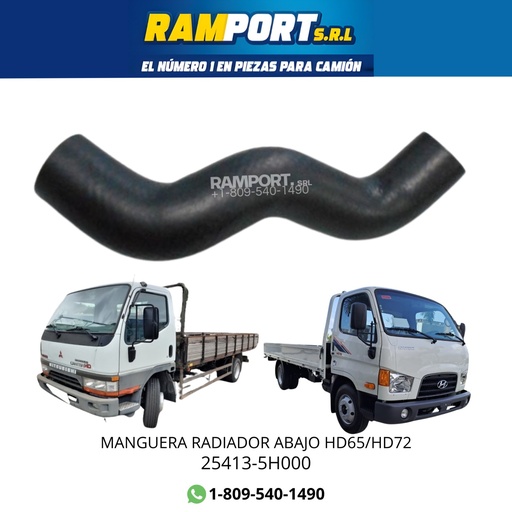 [25413-5H000] MANGUERA/R ABAJO HYUNDAI HD65/HD72