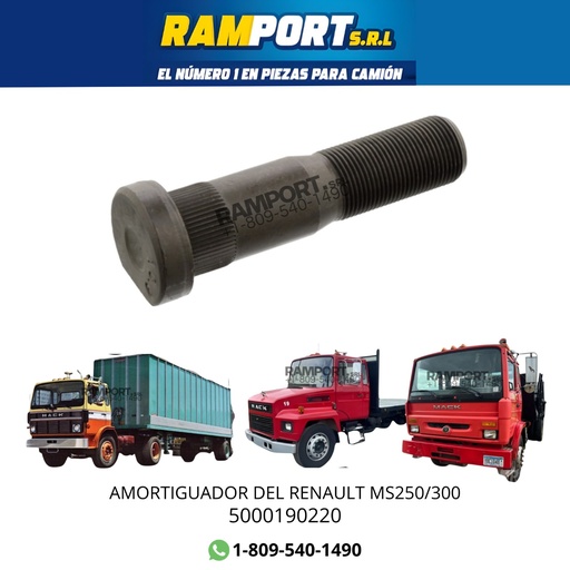[5000190220] TORNILLO RUEDA TRAS RENAULT 300 * 4