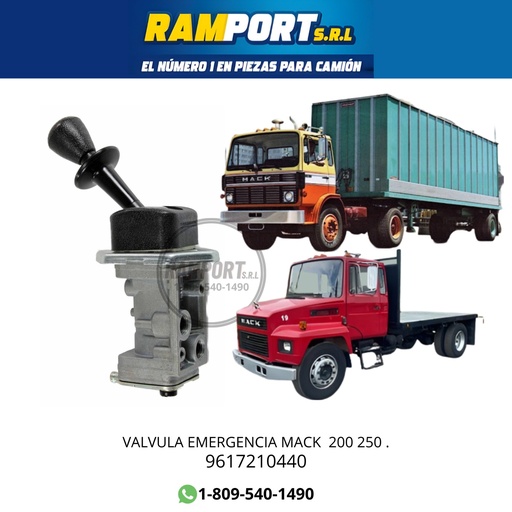 [9617210440] VALVULA EMERGENCIA RENAULT 200 MAN TKL39049*