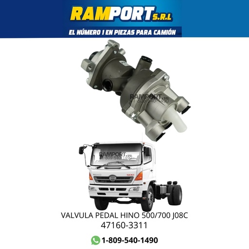 [4613150080] VALVULA PEDAL RENAULT 203 95/02  27012*