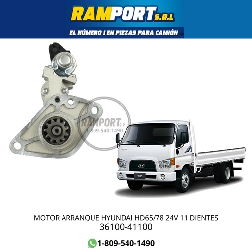 [36100-41100] MOTOR ARRANQUE HYUNDAI HD65/78 24V 11D -4