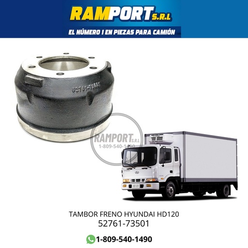 [52761-73501] TAMBOR FRENO HD120 6 OLLO