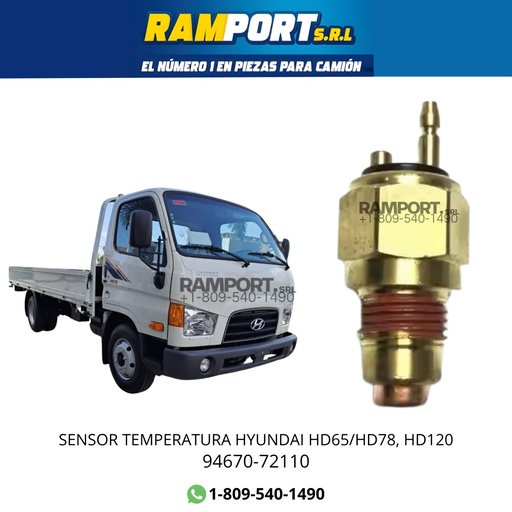 [94670-72110] SENSOR TEMPERATURA HYUNDAI HD65/HD78, HD120