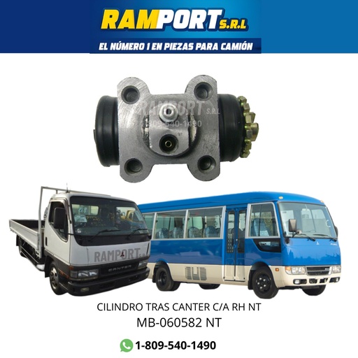 [MB-060582 NT] CILINDRO TRAS MITSUBISHI CANTER C/A RH