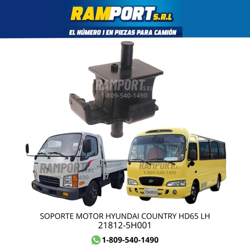 [21812-5H001] SOPORTE MOTOR HYUNDAI COUNTRY HD65 LH