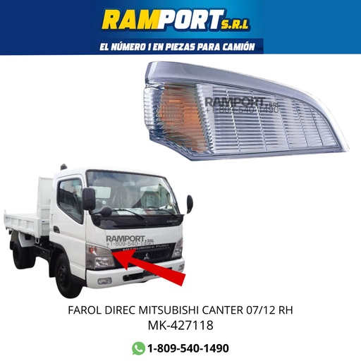 [MK-427118] FAROL DIREC MITSUBISHI CANTER  07/12 RH