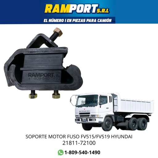 [21811-72100] SOPORTE MOTOR FUSO FV515/519 HY -5
