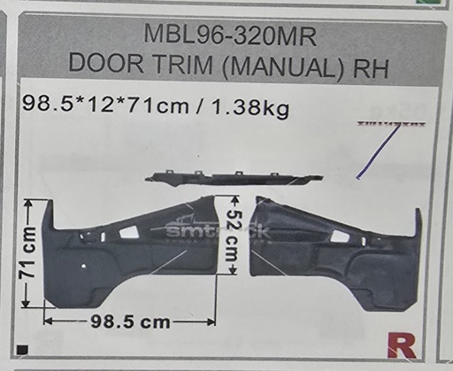 [MBL96-320MR] FORRO P/P CANTER 97/06 MBL96-320AR MANUAL