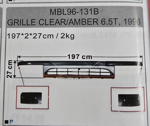 [MC-139308] PARRILLA MITSUBISHI  6.5T 197CM