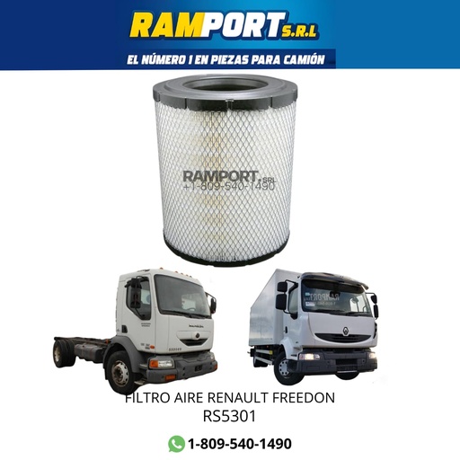 [RS5301] FILTRO AIRE RENAULT FREEDON *4