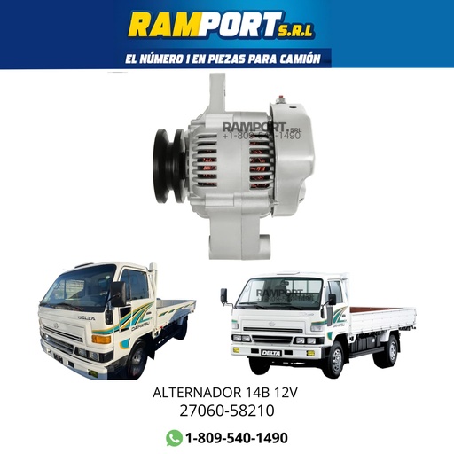 [27060-58210] ALTERNADOR 14B 12V 
